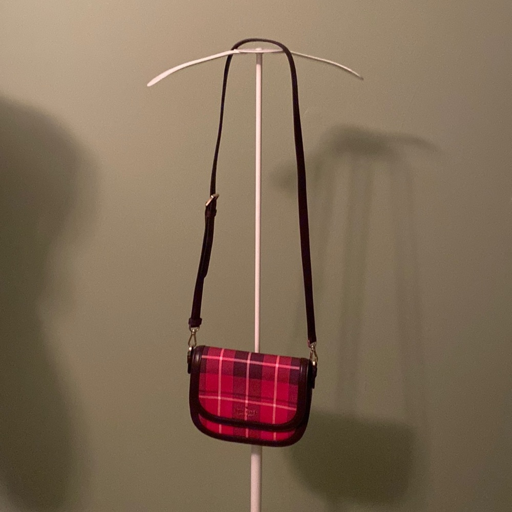 NWOT Kate Spade Leila Plaid Crossbody & CC Wallet
